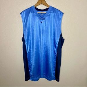Nike Men’s Blue/Navy Dri-Fit Basketball Jersey Sleeveless Tank Top